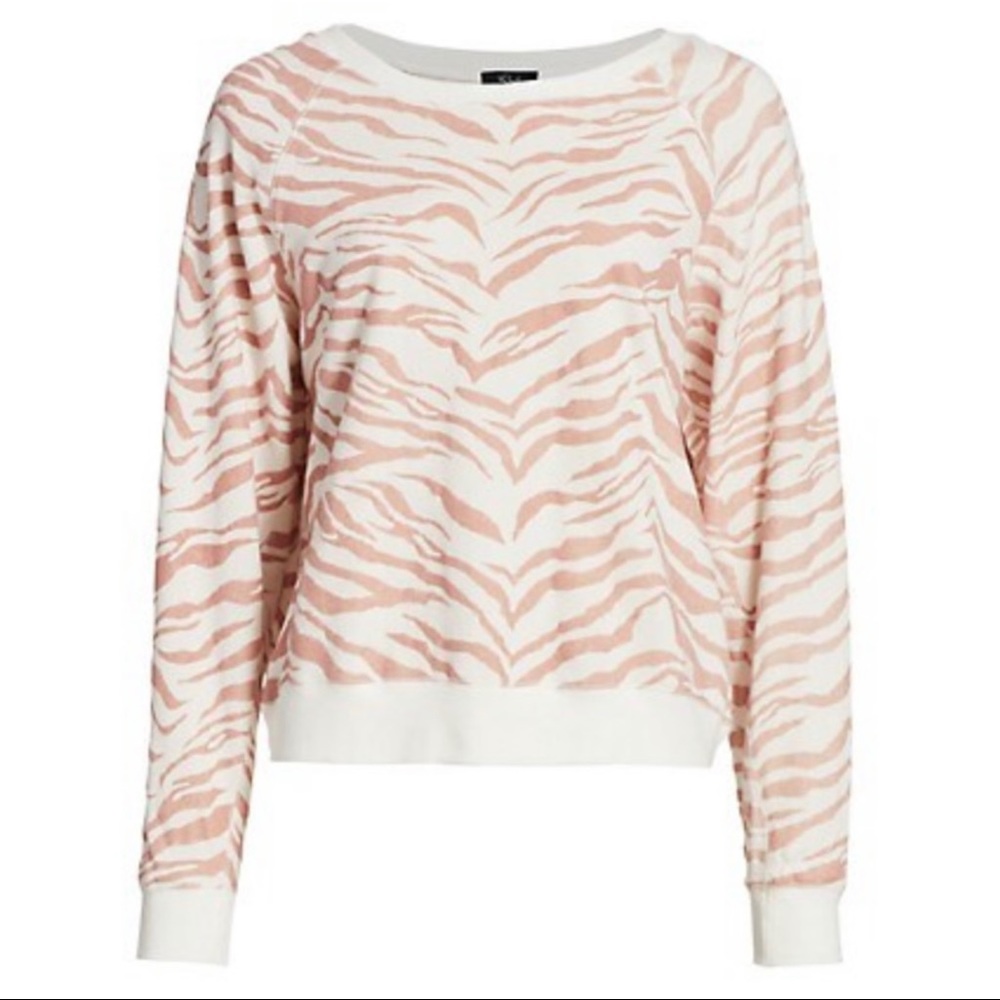 NWT Rails Theo Flocked Zebra/Tiger Sweatshirt
